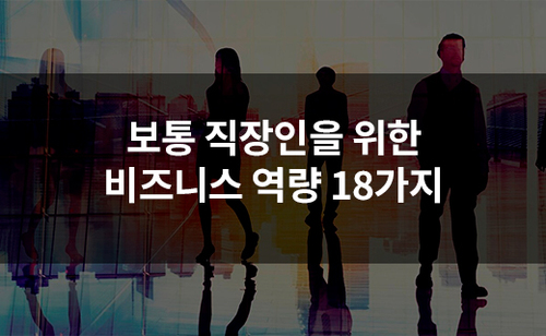보통 직장인을 위한 비즈니스 역량 18가지